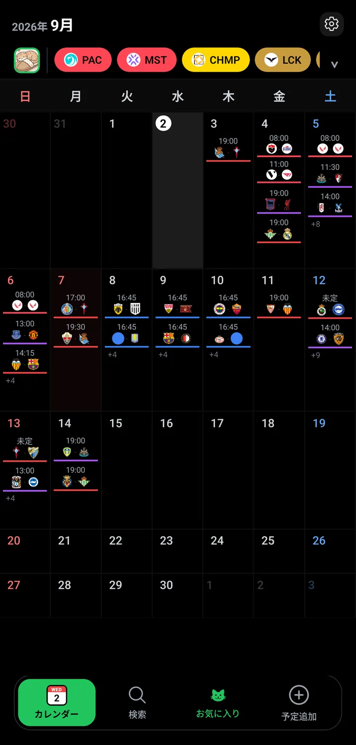 Games added automatically